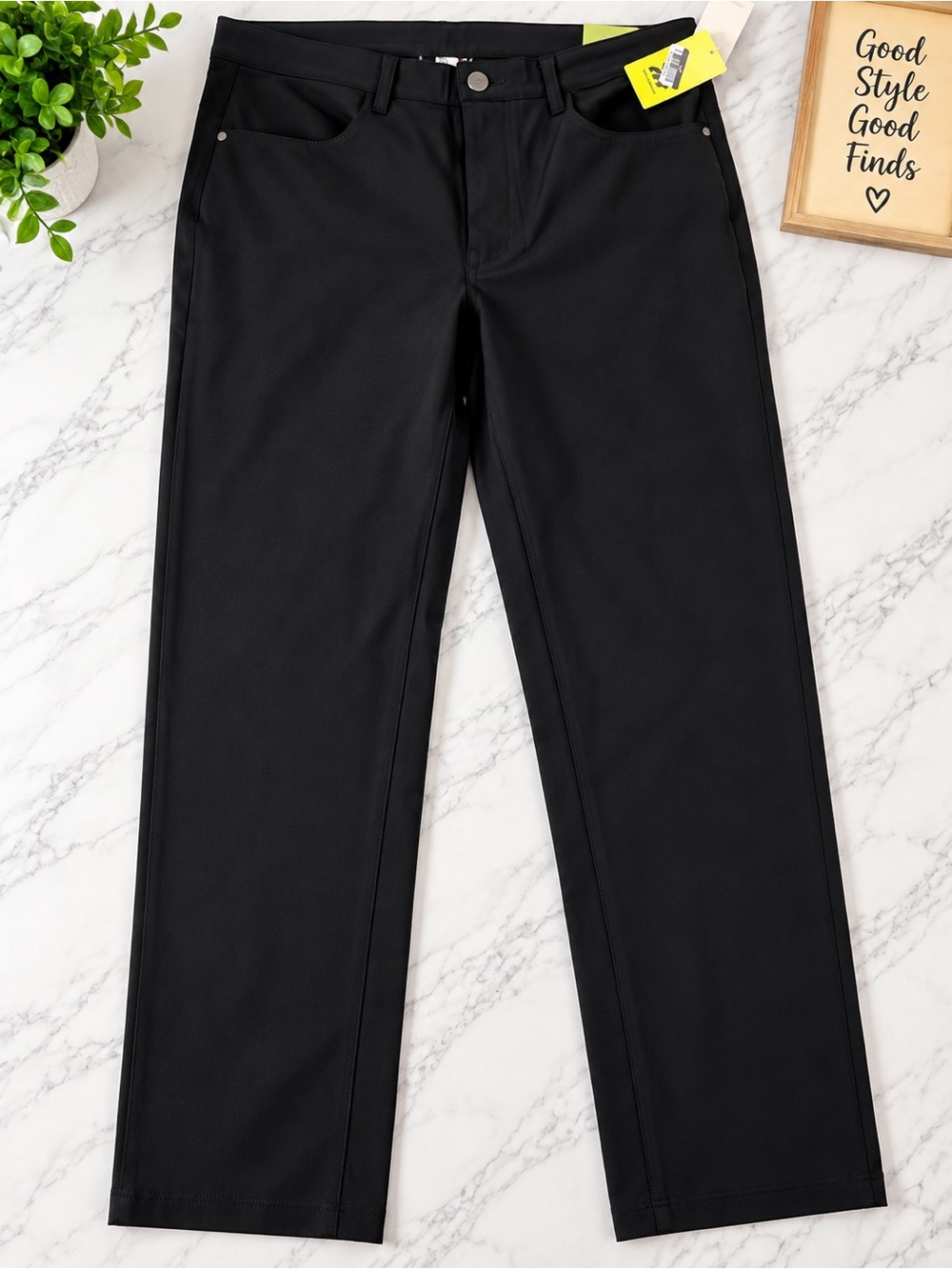 all in motion Black Straight-Leg Dress Pants